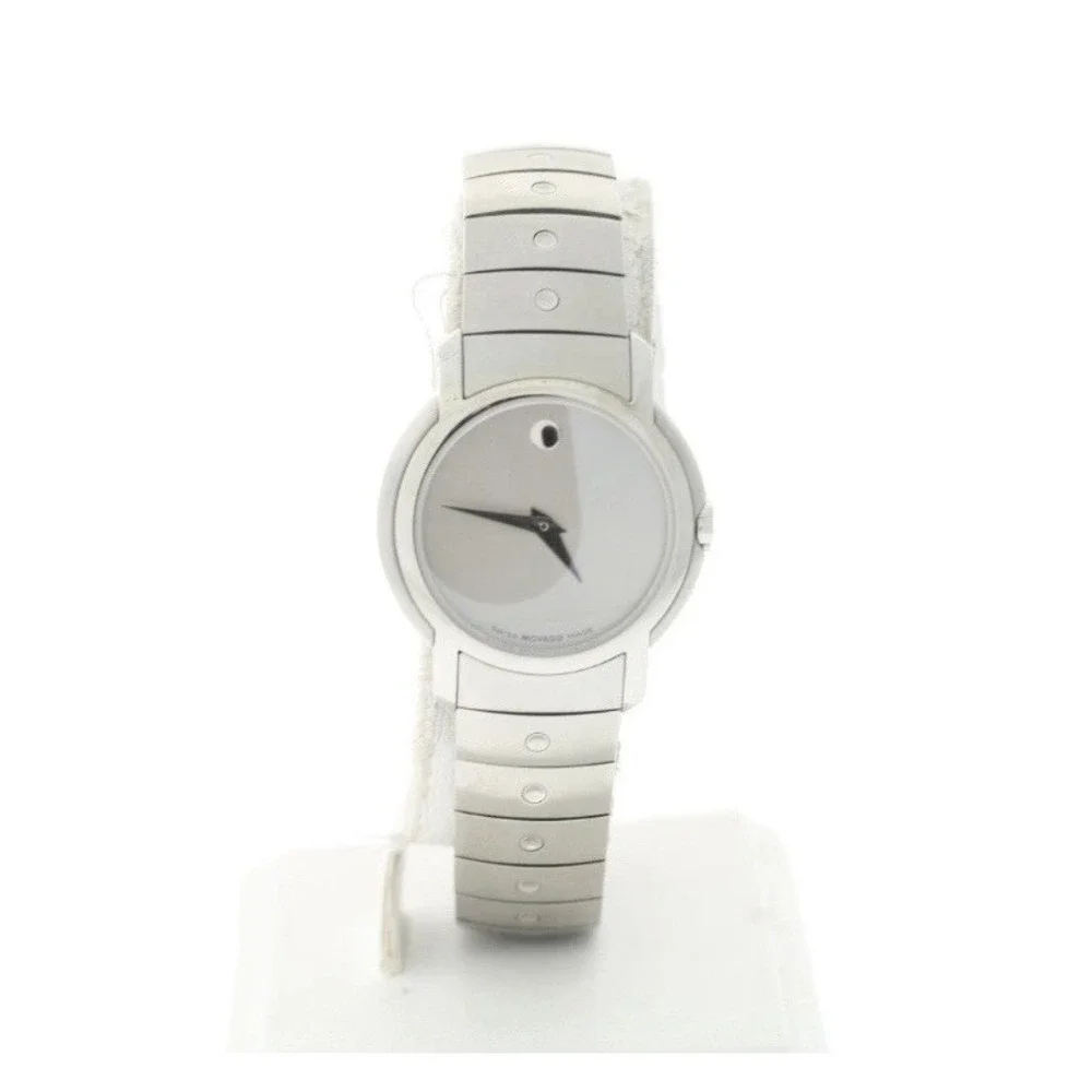 Ladies Movado 0605645 SL Stainless Steel Silver Dial Watch‎